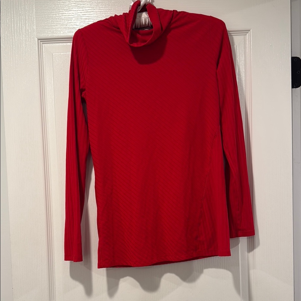 Athleta Bold Red Long Sleeve Top